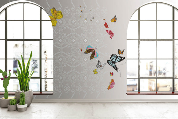 Jackie - Light Gray Commercial Wallcovering | Koroseal