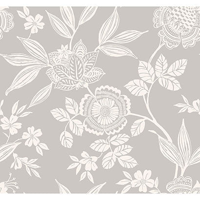 Wood Cut Jacobean Wallpaper | Jeffrey Stevens