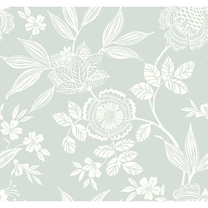 Wood Cut Jacobean Wallpaper | Jeffrey Stevens