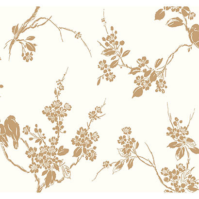 Imperial Blossoms Branch Wallpaper | Jeffrey Stevens