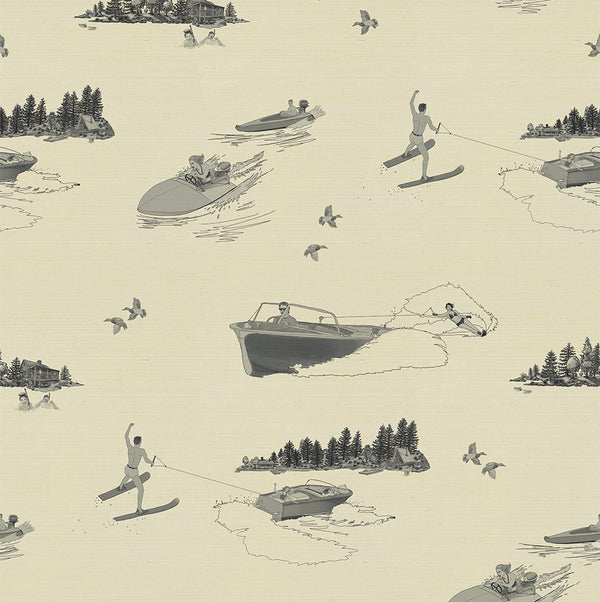 Summer Breeze Grasscloth Lake McCall | Abnormals Anonymous Wallcovering