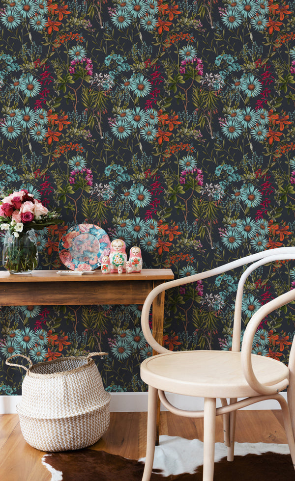 Summerish - Charcoal Wallcovering | Mind the Gap