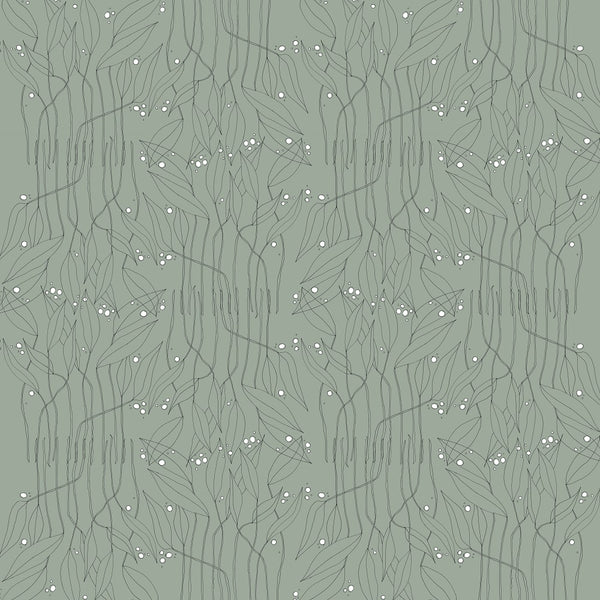 Susannah Stone - Sage Green Commercial Wallcovering | Koroseal