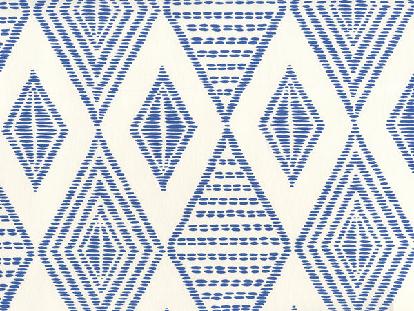 Safari Embroidery New Navy on Almost White Screen Printed | China Seas