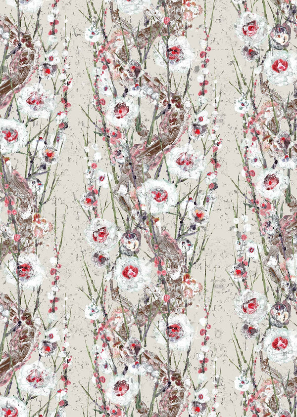 Sakura Cork Pale Tin | Timorous Beasties Wallcovering