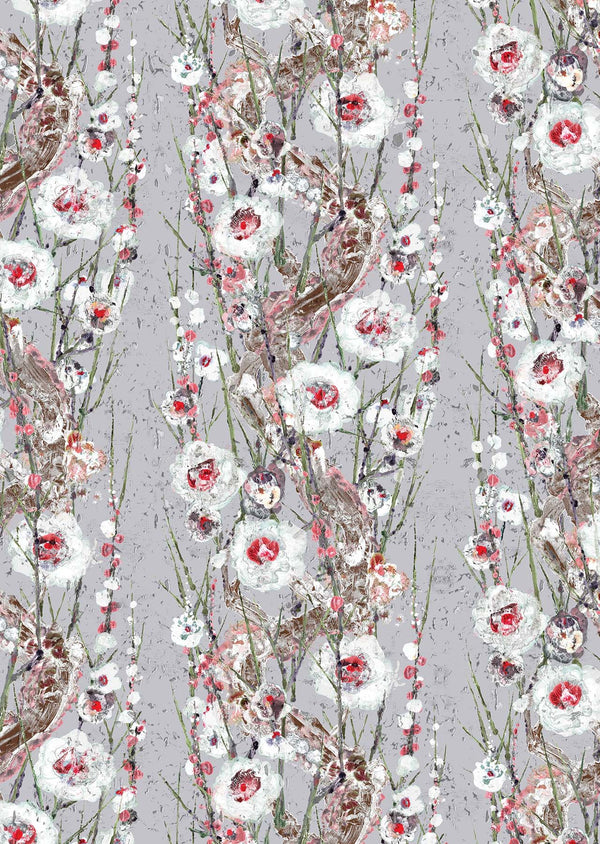 Sakura Cork Kang Cinder | Timorous Beasties Wallcovering
