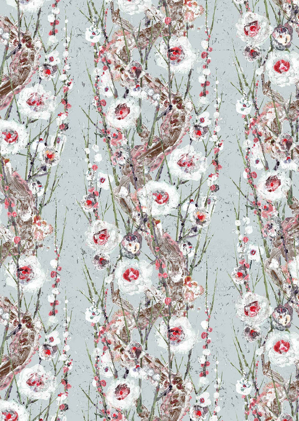 Sakura Cork Mung Green | Timorous Beasties Wallcovering
