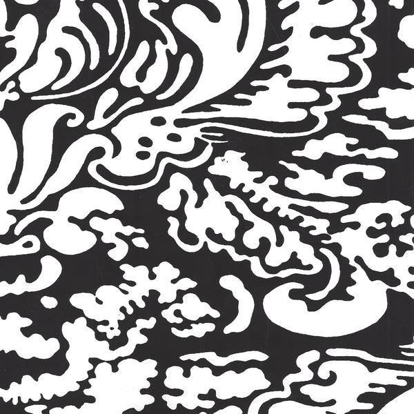 San Marco Reverse Black on White Screen Printed | China Seas