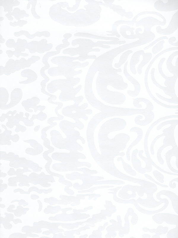 San Marco Reverse White on White Patent Vinyl Screen Printed | China Seas