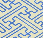French Blue Lines on Tint Wallcoverings | Alan Campbell