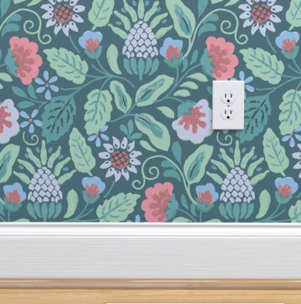 Linda's Floral Wallcovering | DW Bespoke Studios