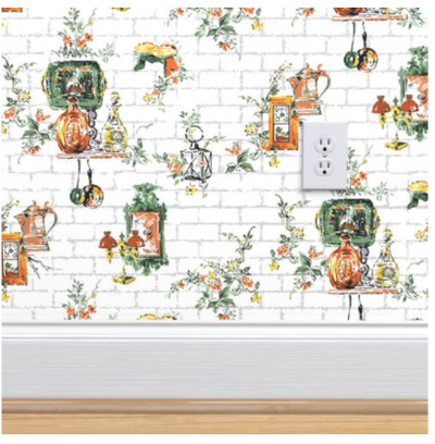 Merrimack 1940's Kitchen Retro | Architectural Wallcoverings