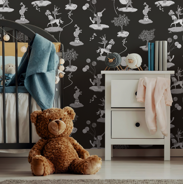 Clowning Around Authentic Vintage 1950's Reproduction Retro | Architectural Wallcoverings