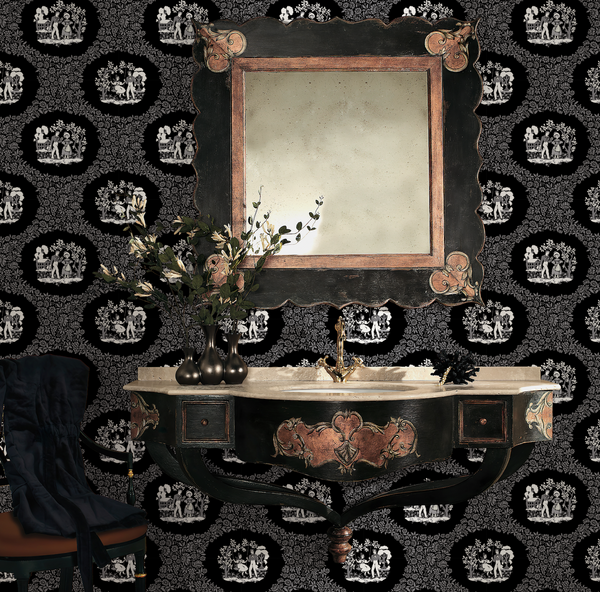 Sally's Authentic Scenic Vintage 1950's  Wallcovering | DW Bespoke Studios