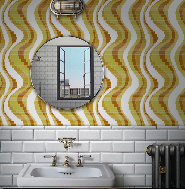 Slappy's 1970's Vintage Geometric Retro | Architectural Wallcoverings