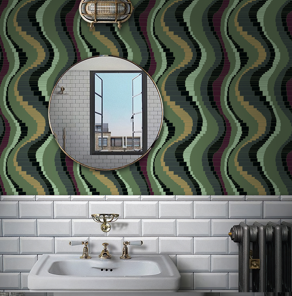 Biddeford 1970's Geometric Retro | Architectural Wallcoverings