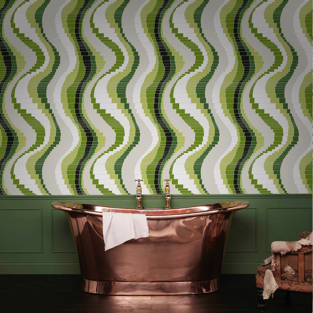 Geomino 1970's Geometric Wallcoverings Wallcovering | DW Bespoke Studios