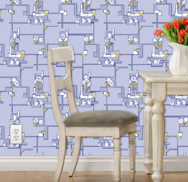 Giulia'S 1950'S Geometric Mid-Century Modern | Architectural Wallcoverings