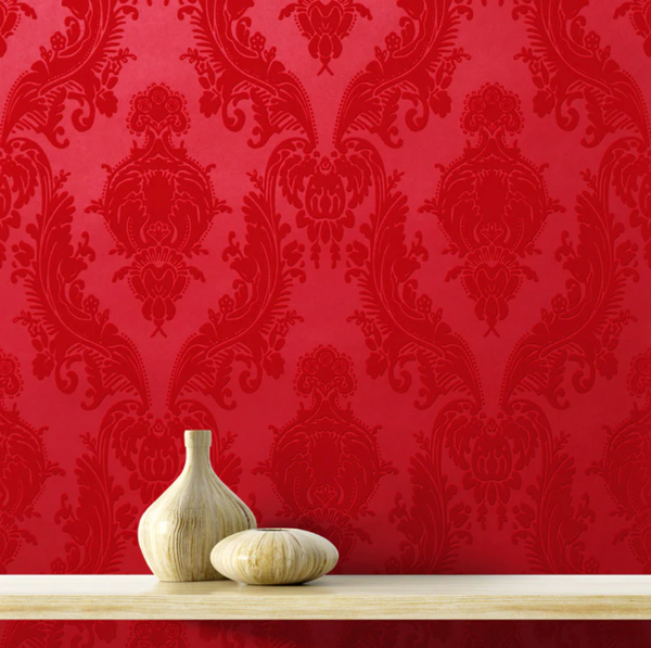 Daphney's Heirloom Flocked Velvet Memo Sample | Phillipe Romano