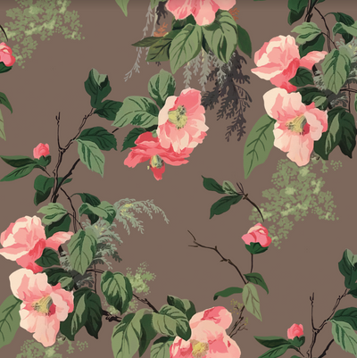 Belgrade 1950's Floral Traditional | Architectural Wallcoverings