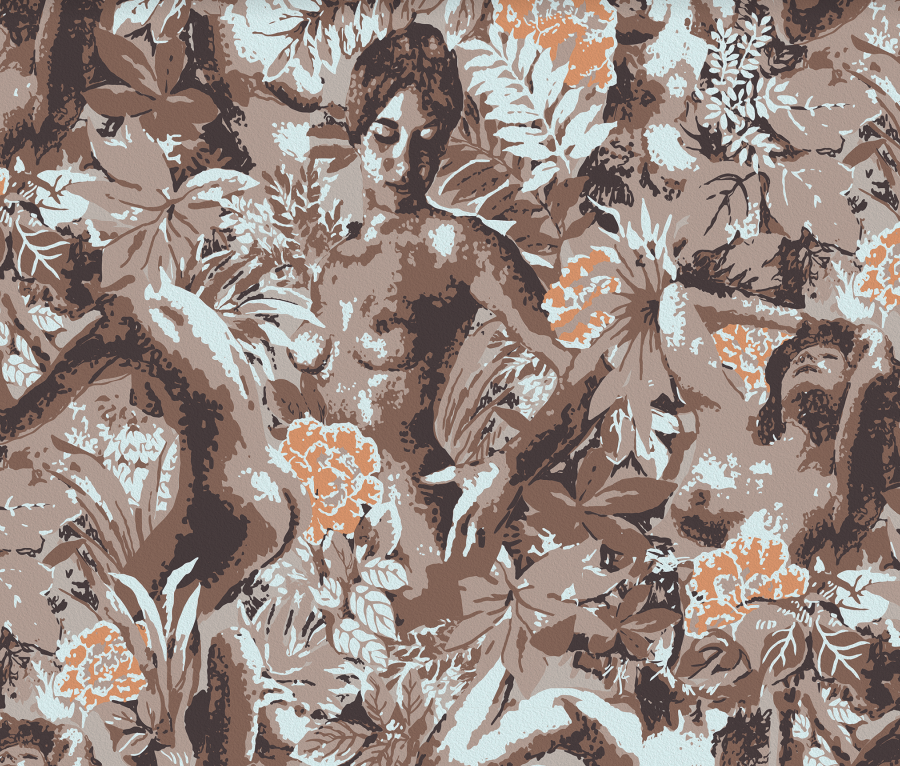 Olivia's 1970's Women | DW Bespoke Studios Wallcovering | DW Bespoke Studios