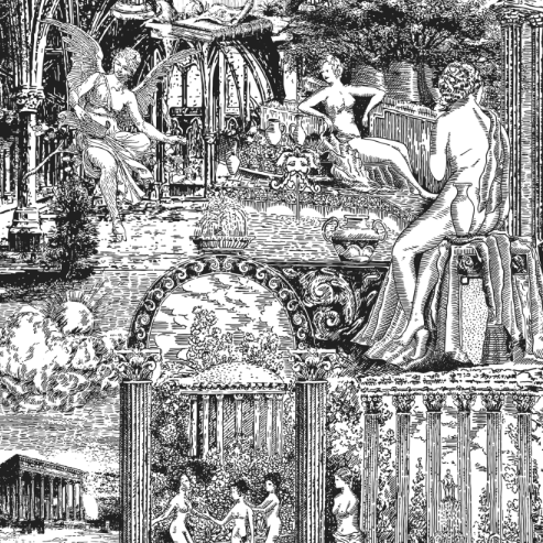 Romani 1970's Romantic Wallcovering Wallcovering | DW Bespoke Studios