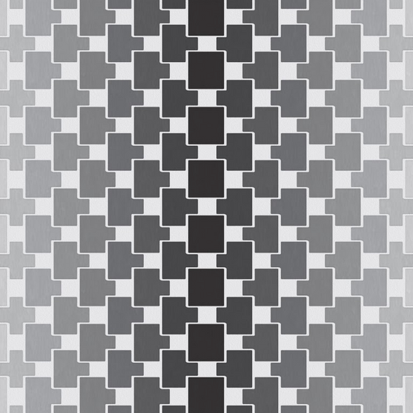 Franconia 1970's Wallcovering on Silver Wallcovering | DW Bespoke Studios