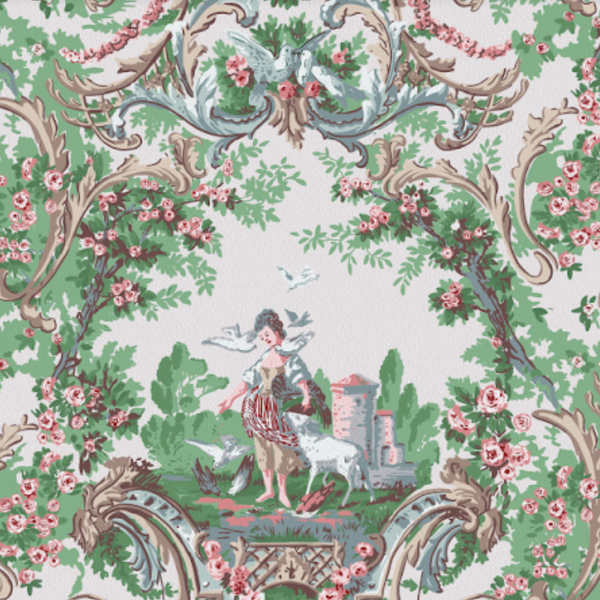 Shelburne 1950's Toile Wallpaper | DW Bespoke Studios