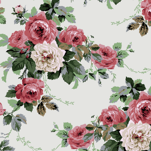 Lina's Floral 1950's Wallpaper | DW Bespoke Studios