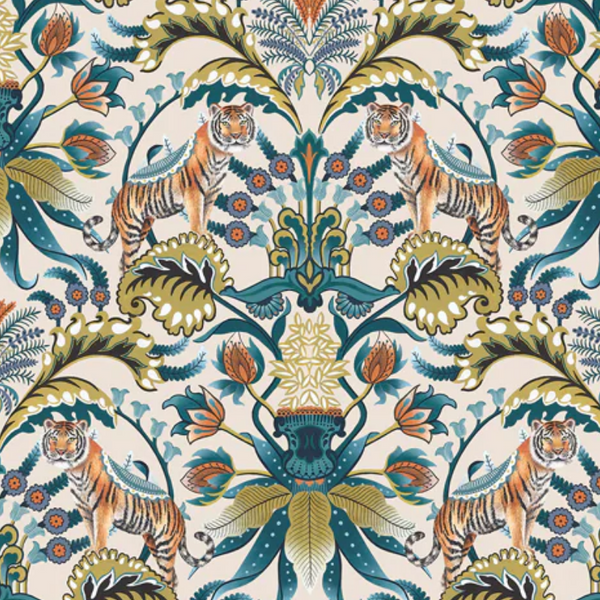 Exotic Tiger Cream Stone Wallcovering | Graduate Collection