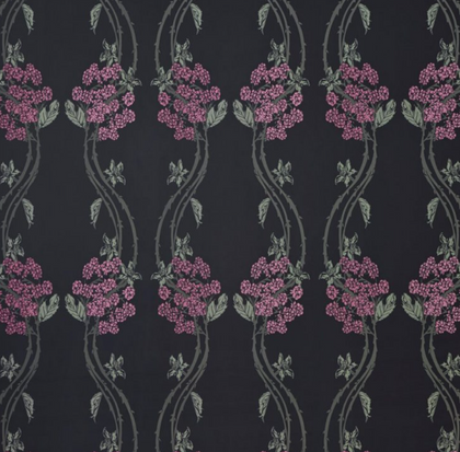 Autumn Berry Wallcovering - Blackberry