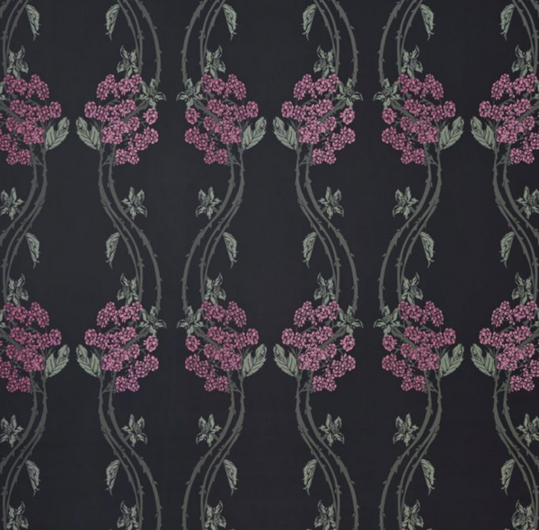 Autumn Berry Wallcovering - Blackberry