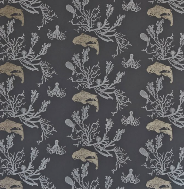 Coral Wallcovering - Charcoal