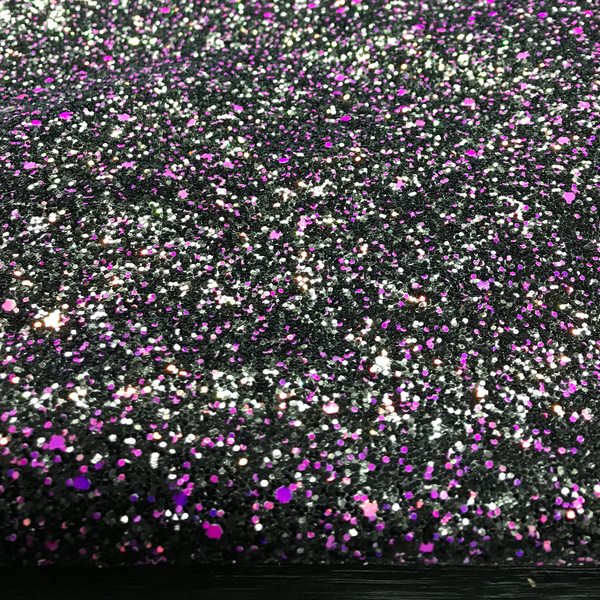 Hollywood Glamour Sequin Glitter - Midnight Magenta And Silver | Glitter Walls