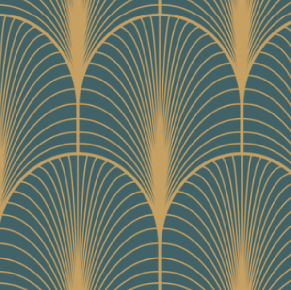 Leah's Art Deco 1920's Wallcovering | DW Bespoke Studios