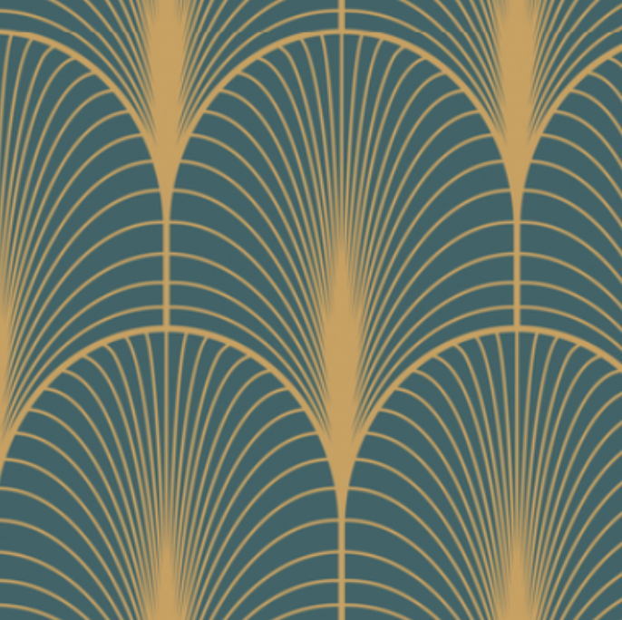 Leah's Art Deco 1920's Wallcovering | DW Bespoke Studios