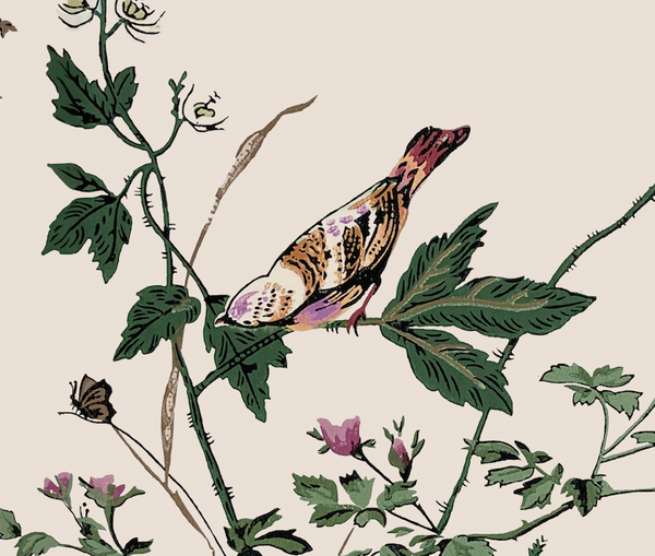 SPRINGFIELD 1950'S BIRD BRANCHES Wallpaper | DW Bespoke Studios
