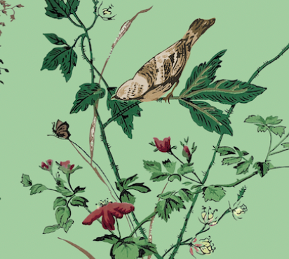 Springfield 1950's Bird Branches Wallpaper