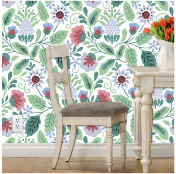Marley's Floral Traditional | Architectural Wallcoverings