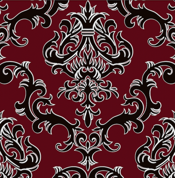 Lounge Lizard Damask Baroque | Architectural Wallcoverings