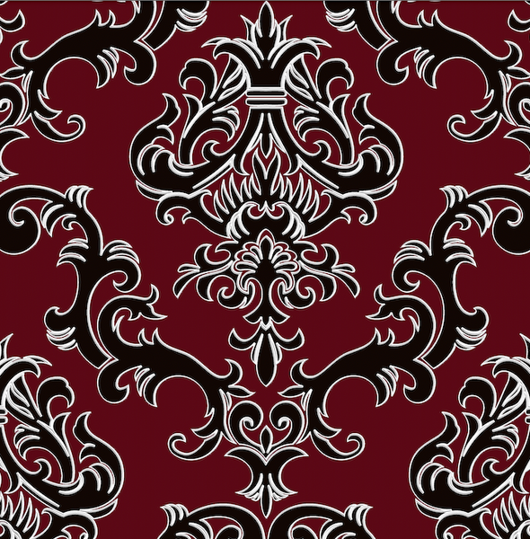 Lounge Lizard Damask  Wallpaper