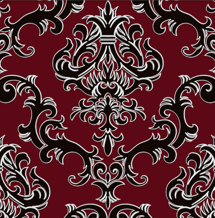 Lounge Lizard Damask  Wallpaper