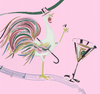 Rooster Martini Cocktail Wallpaper