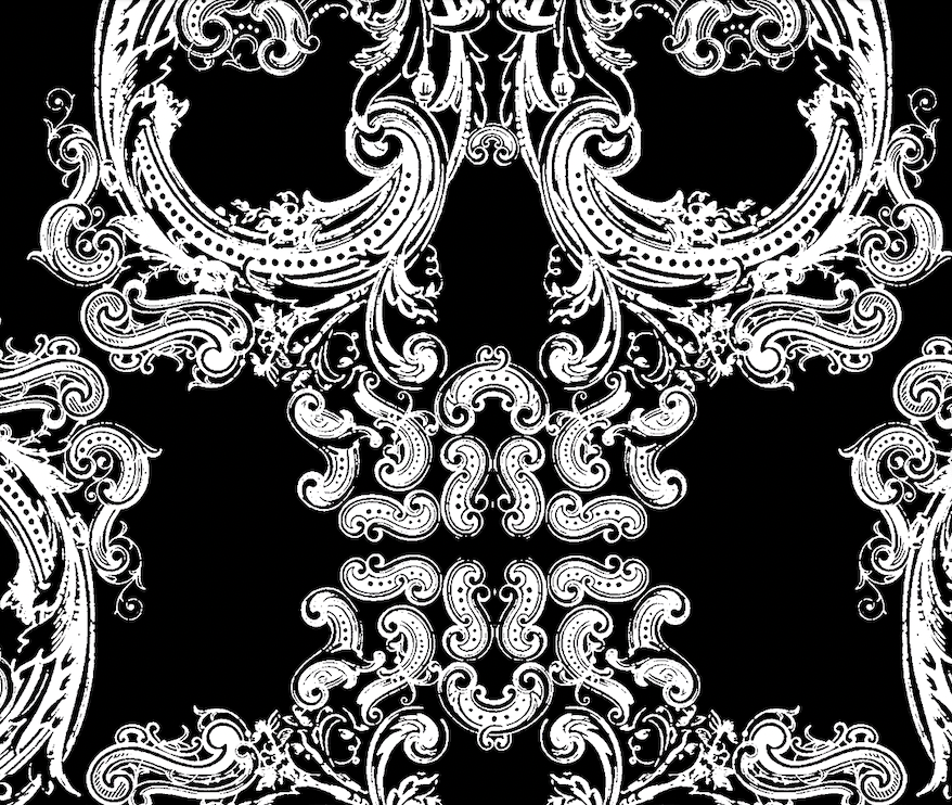 Noah' Skull Damask Wallpaper