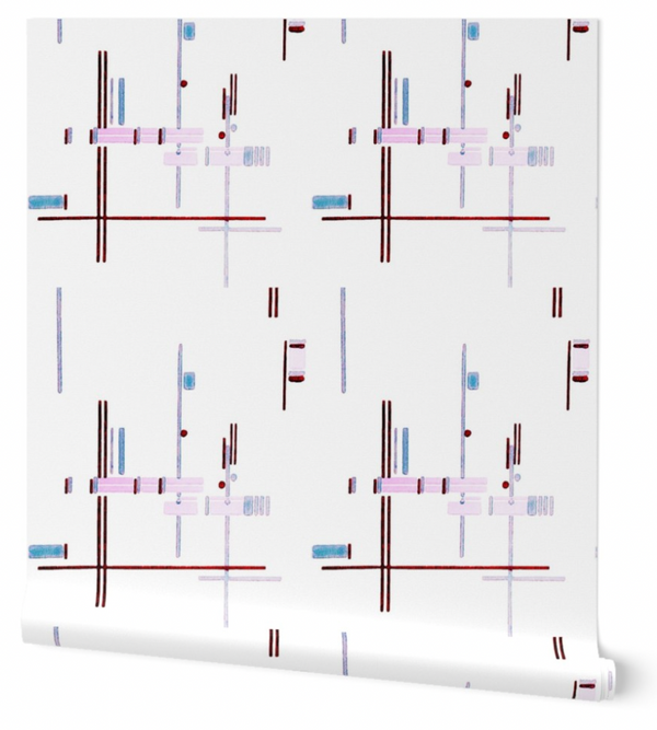 Drago Lago Geometric Modern Art Deco | Architectural Wallcoverings
