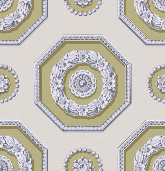 Salisbury 1950's Medallion Wallpaper | DW Bespoke Studios