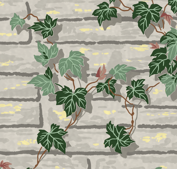 Ridgefield 1960's Leaf Wallcovering Wallcovering | DW Bespoke Studios
