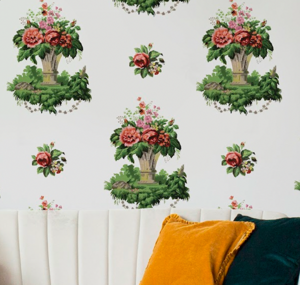 Cornwall 1950's Floral Wallpaper | DW Bespoke Studios