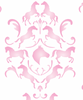 Horse Play Damask - Pink Wallcovering | DW Bespoke Studios