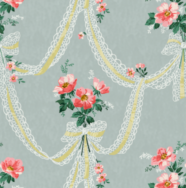 Vershir 1950's Drapery Swags Wallpaper | DW Bespoke Studios